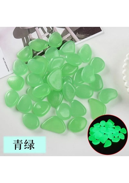 Yeşil Stil 100 Adet Adet Karanlıkta Glow Bahçe Çakıllar Glow Stones Yürüyüş Yolları Için Kayalar Bahçe Yolu Veranda Çim Bahçe Yard Dekor Aydınlık Taş (Yurt Dışından)