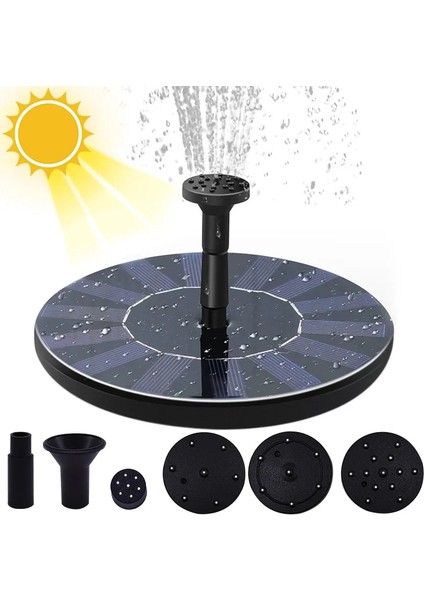 Siyah Stil Yaratıcı Patlama Mini Güneş Çeşmesi Açık Yüzer Havuz Gölet Çeşmesi Bahçe Dekorasyonu Kuş Banyosu Su Pompası Çeşmesi (Yurt Dışından) modelleri