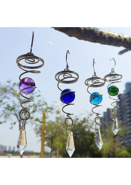 Yeşil Stil 1 Adet Rüzgar Çanları Açık Paslanmaz Çelik Dönen Rüzgar Çanları Tek Spiral Bahçe Dekorasyon Rüzgar Çanları Asılı Kolye Dekor (Yurt Dışından) fiyatları