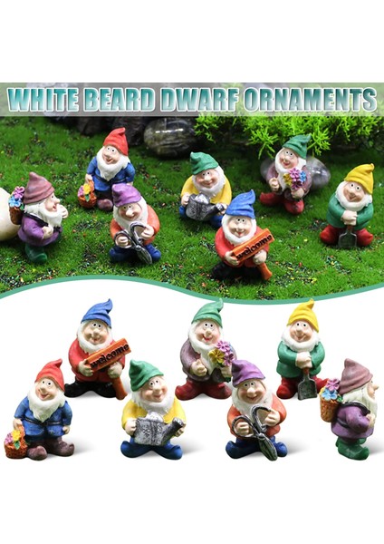 F Stili Mini Yedi Cüceler Moss Mikro Peyzaj Masal Bahçe Süsleri Diy El Sanatları Figürinler Bonsai Mikro Peyzaj Dekorasyonu (Yurt Dışından) fiyatları