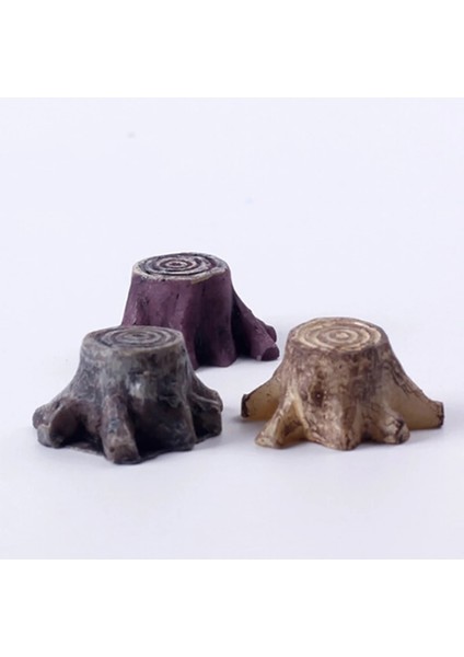 Koyu Gri Tarzı Dıy Mini Ağaç Kütüğü Köprü Modeli Reçine Peri Bahçe Minyatürleri Dollhouse Teraryum Sulu Meyveler Mikro Peyzaj Dekorasyonu (Yurt Dışından)
