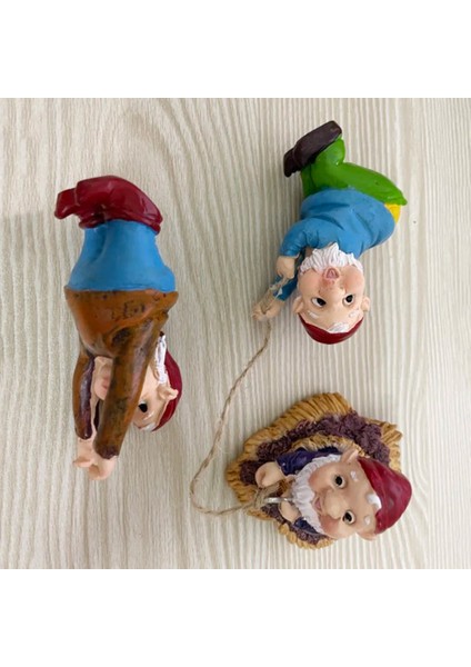 F Stili Tırmanma Cüce Heykel Gnome Sanat Heykelleri Toplama Reçine Bahçe Ev Süsleme El Sanatları Bahçe Süsleri Ev Delik Heykeli (Yurt Dışından)
