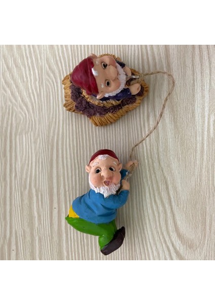 F Stili Tırmanma Cüce Heykel Gnome Sanat Heykelleri Toplama Reçine Bahçe Ev Süsleme El Sanatları Bahçe Süsleri Ev Delik Heykeli (Yurt Dışından)