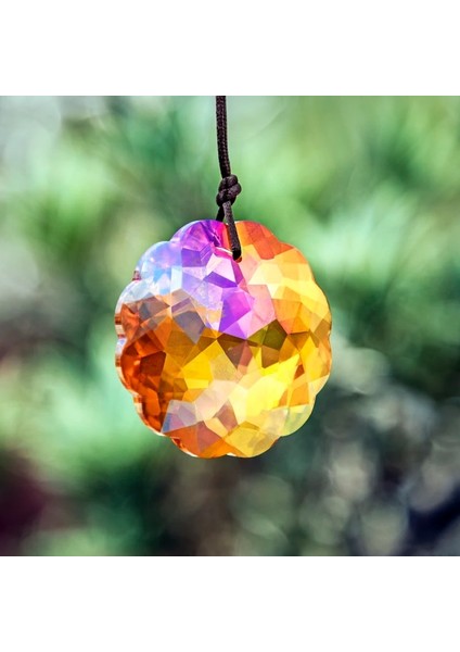 Ab Renk Stili H & D 5 Renkler Pencere Asılı Kristal Mandala Prizma Suncatcher Gökkuşağı Üreticisi Avize Parçaları Dıy Ev Düğün Süslemeleri Hediye (Yurt Dışından)