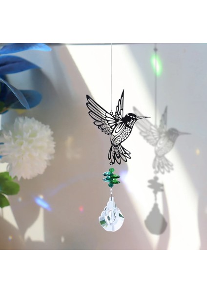 Kelebek Tarzı Kristal Güneş Prizmalar Cam Avize Güneş Sinek Kuşu Baykuş Rüzgar Çanları Gökkuşağı Chaser Asılı Yakalayıcı Perde Kolye Dekorasyon (Yurt Dışından) modelleri