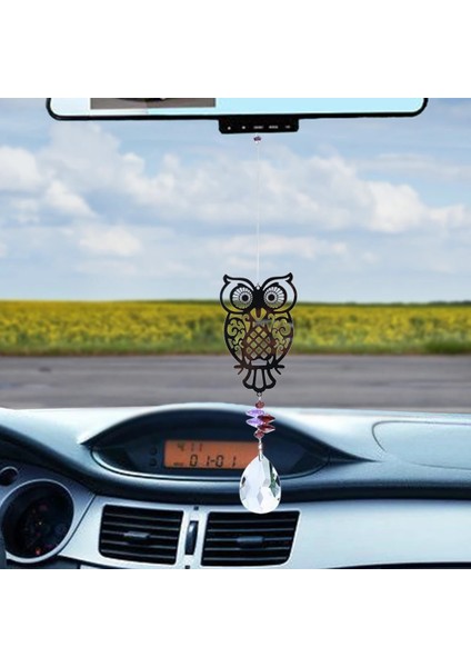 Kelebek Tarzı Kristal Güneş Prizmalar Cam Avize Güneş Sinek Kuşu Baykuş Rüzgar Çanları Gökkuşağı Chaser Asılı Yakalayıcı Perde Kolye Dekorasyon (Yurt Dışından) indirimleri