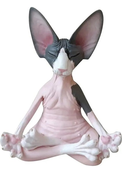 3 Stili Yazın Kaprisli Buda Kedi Witx Rahat Meditasyon Kedi Sanat Heykeli Tahsil Figürler Ev Ofis Açık Bahçe Heykelleri (Yurt Dışından)