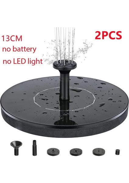 13CM 2 Adet Kıtı Stili Mini Güneş Su Çeşmesi Havuz Şelale Çeşmesi Bahçe Dekorasyonu Açık Kuş Banyosu Güneş Enerjili Yüzer Su Avlu (Yurt Dışından)