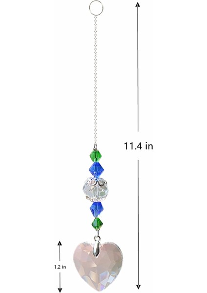 J Tarzı Dıy Kristal Güneş Yakalayıcılar Avize Kristaller Top Prizma Kolye Gökkuşağı Maker Asılı Çakra Cascade Sunburst (Yurt Dışından)
