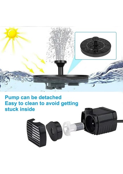 1 Adet Tarzı Yüzer Güneş Fıskiyesi Bahçe Su Fıskiyesi Gölet Dekor Güneş Paneli Powered Çeşme Su Pompası Bahçe Veranda Çim Dekorasyon (Yurt Dışından) indirimleri