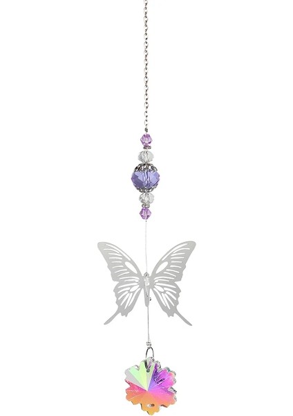 No.6 Tarzı Kristal Rüzgar Çanı Kristal Rüzgar Çanı Güneş Işığı Yakalayıcı Kolye Dream Catcher Kaplama Açık Kapalı Için Renkli Asılı Damla Yeni (Yurt Dışından)
