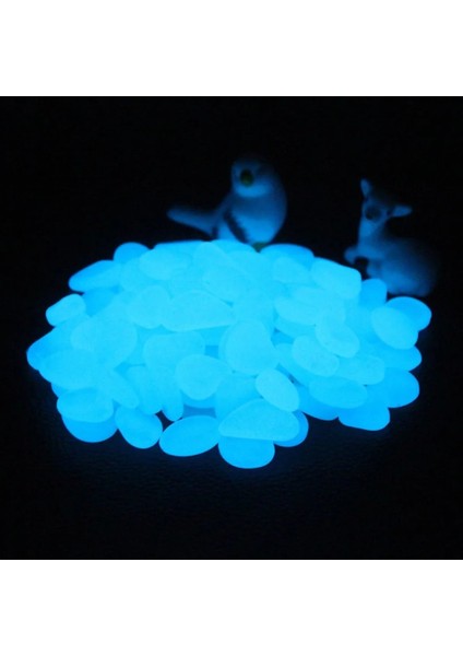 Turuncu Tarzı 100 Parça Ack Glow Pebbleot Satışı Taşlar Ev Balık Tankı Bahçe Dekorasyonu Aydınlık Karanlıkta Parlayan Aksesuar Hediye Için (Yurt Dışından)