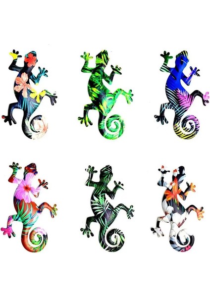 F Stili Metal Gecko Duvar Dekoru Gecko Sanat Zanaat Heykeller Kertenkele Açık Arka Bahçe Sundurma Çim Çit Bahçe Duvar Dekorasyonu Ev Dekor (Yurt Dışından) fiyatları