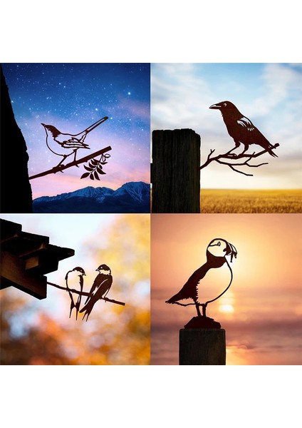 N38 Stili 21 Çeşit Metal Art En Erf Tuin Decoratie Metalen Vogel Art Garden Açık Vogel Decoratie Art Decoratie Yard (Yurt Dışından) indirimleri