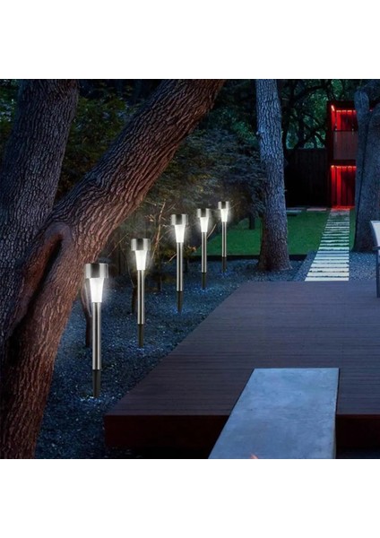 5.5X36.5 Beyaz Stil LED Güneş Bahçe Işık Açık Güneş Enerjili Lamba Fener Su Geçirmez Veranda Çim Peyzaj Dekorasyon Yolu Yard Işık M5J4 (Yurt Dışından) modelleri