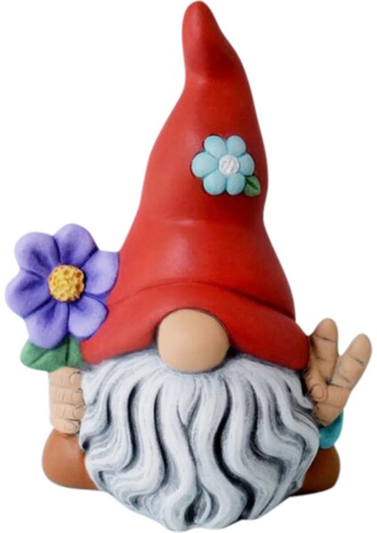 C Stili 1 Adet Bahçe Gnome Heykeli Gnome Açık Karşılama Işareti El-Boyalı ve Özel Kaplama Hava Koşullarına Dayanıklı Güneşten Korunma Açık Dekor (Yurt Dışından) modelleri