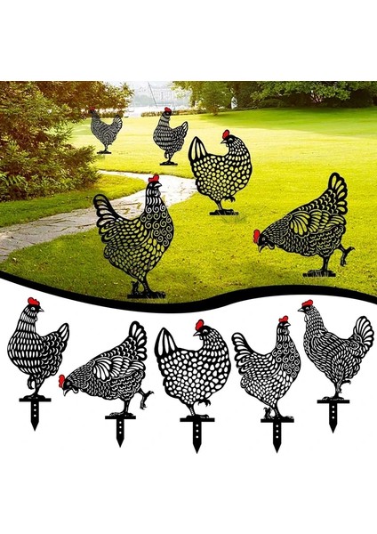 D Stili Bahçe Süsleri Acrylken Yard Sanat Bahçe Heykelleri Arka Bahçe Çim Bahisleri Plastik Tavuk Yard Dekor Yaratıcı Açık Bahçe (Yurt Dışından) fırsatları
