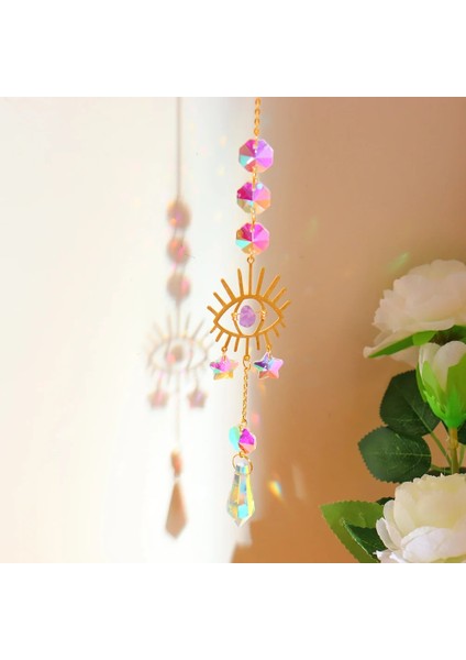 No.14 Tarzı Asılı Kristal Rüzgar Çanı Yıldız El Sanatları Güneş Işığı Yakalayıcı Pencere Araba Ay Çan Kolye Gökkuşağı Üreticisi Ev Bahçe Duvar Rüzgar Çanı (Yurt Dışından) fiyatları