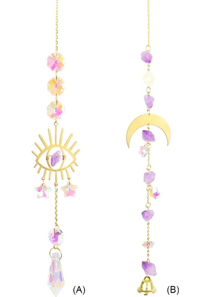 No.14 Tarzı Asılı Kristal Rüzgar Çanı Yıldız El Sanatları Güneş Işığı Yakalayıcı Pencere Araba Ay Çan Kolye Gökkuşağı Üreticisi Ev Bahçe Duvar Rüzgar Çanı (Yurt Dışından) indirimleri