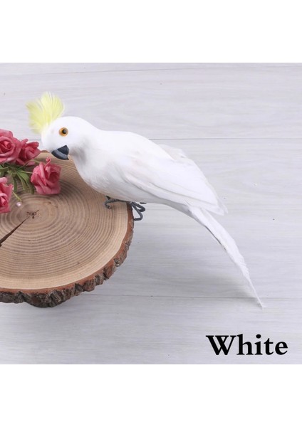 Gül Tarzı 25 cm cm El Yapımı Simülasyon Papağan Yaratıcı Tüy Çim Heykelcik Süsleme Hayvan Kuş Bahçe Kuş Prop Dekorasyon Minyatür (Yurt Dışından) fırsatları
