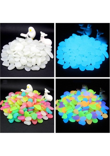 Mavi Stil 100 Adet Adet Karanlıkta Parlayan Taşlar Parlayan Taşlar Floresan Parlak Çakıllar Akvaryum Bahçe Dekorasyonu Için Aydınlık Taşlar (Yurt Dışından) fiyatları