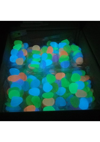 Mavi Stil 100 Adet Adet Karanlıkta Parlayan Taşlar Parlayan Taşlar Floresan Parlak Çakıllar Akvaryum Bahçe Dekorasyonu Için Aydınlık Taşlar (Yurt Dışından) indirimleri