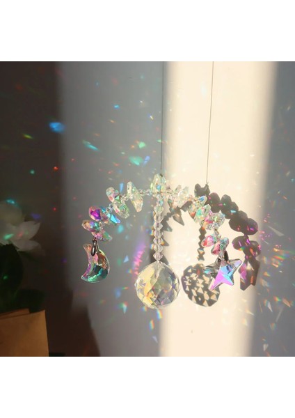 Bir Stil Kristal Rüzgar Çanı Kristal Asılı Prizma Süsleme Dream Catcher Kaplama Güneş Yakalayıcılar Açık Bahçe Rüzgar Çanları Için Asılı Dekor (Yurt Dışından)