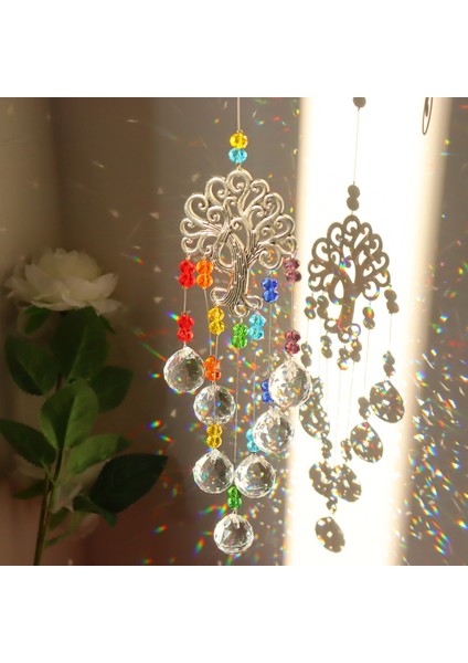 Bir Stil Kristal Rüzgar Çanı Kristal Asılı Prizma Süsleme Dream Catcher Kaplama Güneş Yakalayıcılar Açık Bahçe Rüzgar Çanları Için Asılı Dekor (Yurt Dışından)
