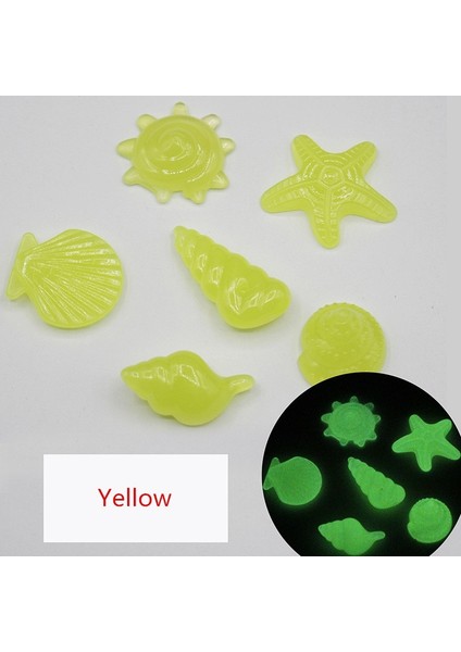 H0001-5 Stili 25 Adet Adet Karanlık Taşlarda Glow Denizyıldızı Coell Şekilli Dekoratif Bahçe Akvaryum Balık Tankı Havuz Manzara Aydınlık Taş (Yurt Dışından)