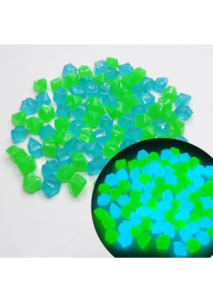 300 Adet N Tarzı Glow Çakıl Taşları Parlayan Taşlar Glow Ev Balık Tankı Bahçe Dekorasyonu Aydınlık Karanlıkta Parlayan Aksesuar Hediye Için (Yurt Dışından)