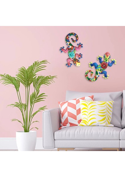 Lavanta Tarzı Metal Gecko Duvar Dekoru Gecko Sanat Zanaat Heykeller Kertenkele Açık Arka Bahçe Sundurma Çim Çit Bahçe Duvar Dekorasyonu (Yurt Dışından) modelleri