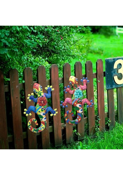 Lavanta Tarzı Metal Gecko Duvar Dekoru Gecko Sanat Zanaat Heykeller Kertenkele Açık Arka Bahçe Sundurma Çim Çit Bahçe Duvar Dekorasyonu (Yurt Dışından) indirimleri