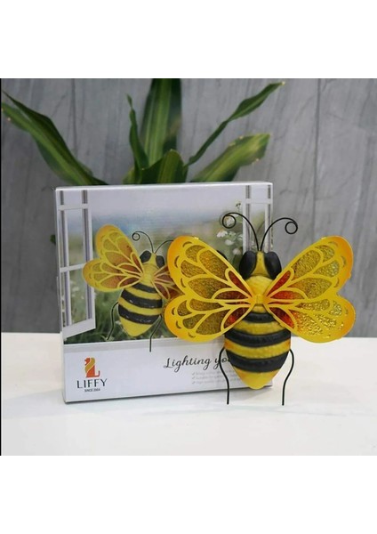 C Stili Bumble Bee Bahçe Aksan Yard Çit 3D Heykel Süsler Duvar Ev Asılı Dıy Süs Bahçe Dekor Heykeller (Yurt Dışından) modelleri