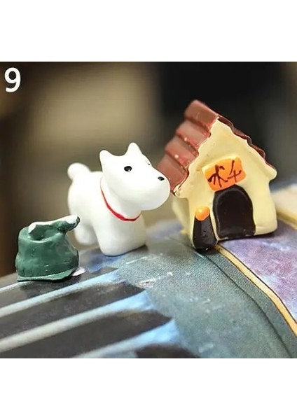 No.9 Tarzı 3 Adet Dollhouse Bonsai Craft Mikro Peyzaj Dıy Saksı Minyatür Dekorasyon Bahçe Süsleme Minyatür Peri Bahçe Dekor (Yurt Dışından)
