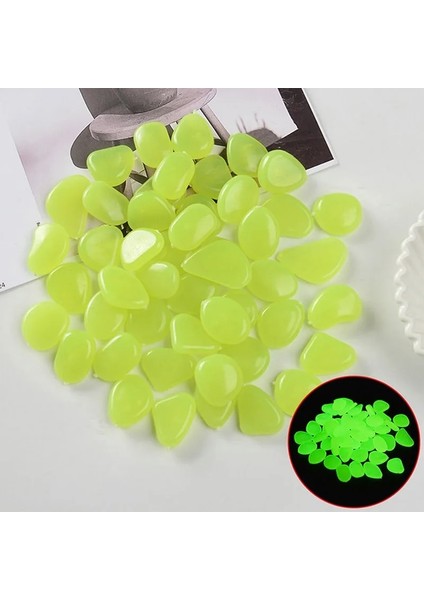 100 Adet Ben Tarzı Glow Çakıl Taşları Parlayan Taşlar Glow Ev Balık Tankı Bahçe Dekorasyonu Aydınlık Karanlıkta Parlayan Aksesuar Hediye Için (Yurt Dışından)