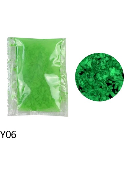 Y06 Stili 30G G Aydınlık Kum Taş Floresan Çakıl Karanlıkta Parıltı Veranda Bahçe Dekorasyon Dıy Yıldızlı Dileğiyle Şişe Balık Tankı Süsler (Yurt Dışından)