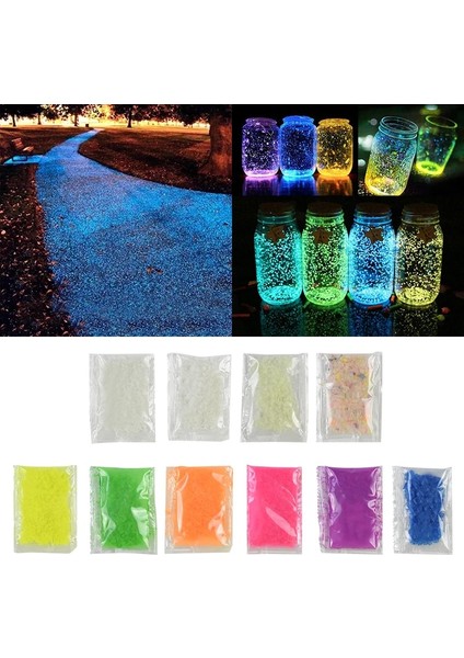 Y06 Stili 30G G Aydınlık Kum Taş Floresan Çakıl Karanlıkta Parıltı Veranda Bahçe Dekorasyon Dıy Yıldızlı Dileğiyle Şişe Balık Tankı Süsler (Yurt Dışından) fiyatları