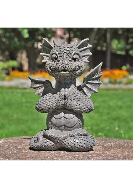 20 18X8X15CM Stili Reçine Ejderha Heykeli Zen Yoga Ejderha Ev Bahçe Heykeli Dekorasyon Ejderha Buda Sanat Heykeller Açık Arka Bahçe Sundurma Heykeli (Yurt Dışından) indirimleri