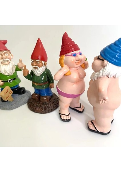 D Stili Bahçe Dekorasyon Açık Yaratıcı Gnome Veranda Süsleme Bahçe Komik Kaba Heykeli Heykelcik Aksesuarları Masa Dekor Bahçe Hediye (Yurt Dışından) indirimleri