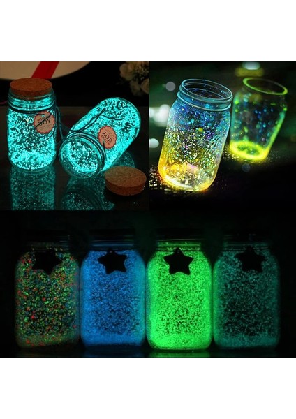 Y06 Stili 30G G Aydınlık Kum Taş Floresan Çakıl Karanlıkta Parıltı Veranda Bahçe Dekorasyon Dıy Yıldızlı Dileğiyle Şişe Balık Tankı Süsler (Yurt Dışından) modelleri