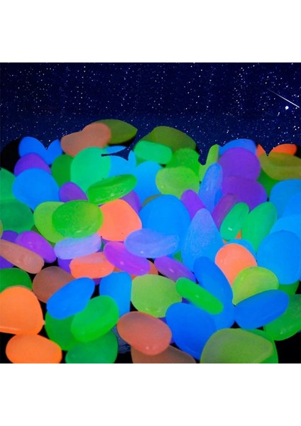 Stili Karıştırın 50 Parça Ack Glow Pebbleot Satışı Taşlar Ev Balık Tankı Bahçe Dekorasyonu Aydınlık Karanlıkta Parlayan Aksesuar Hediye Için (Yurt Dışından)