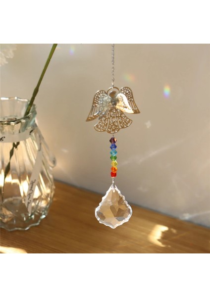 No.20 Tarzı Kristal Güneş Işığı Yakalayıcı Metal Melek Asılı Prizma Süs Kolye Ev Perde Bahçe Araba Dekor Için (Yurt Dışından) modelleri