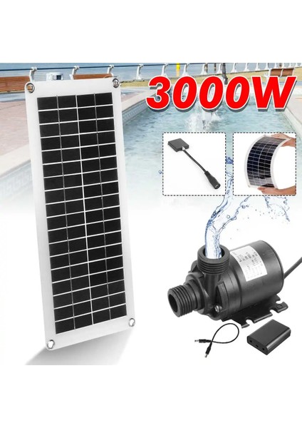12V 280L Pompa Stili 800LH Fırçasız Güneş Enerjisi Su Pompası Balık Su Havuzu Gölet Pompası Bahçe Dekorasyon Güneş Enerjili Çeşme Su Pompası (Yurt Dışından)
