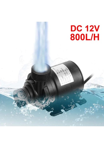 12V 280L Pompa Stili 800LH Fırçasız Güneş Enerjisi Su Pompası Balık Su Havuzu Gölet Pompası Bahçe Dekorasyon Güneş Enerjili Çeşme Su Pompası (Yurt Dışından)