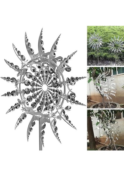 B-31.5cm Tarzı Eşsiz ve Büyülü Metal Yel Değirmeni Açık Rüzgarlar Rüzgar Yakalayıcılar Yard Veranda Çim Bahçe Dekorasyon Dekoratif Kazıklar (Yurt Dışından) fırsatları