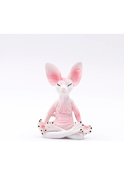 E Stili 8cm Meditasyon Kedisi Kaprisli Buda Sphynx Kedi Heykelcik Meditasyon Yoga Mutlu Kedi Duvar Süsü Heykeller Açık Bahçe Heykelleri Figürler Déco Jardin (Yurt Dışından)