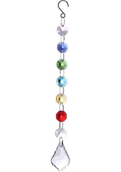 170 Mm'lik Bir Stil Çakra Kristal Avize Gökkuşağı Prizma Rüzgar Çanları Kolye Gökkuşağı Yapıcı Asılı Çakra Çağlayan (Yurt Dışından)