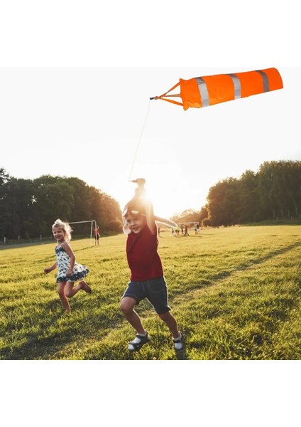 13X100CM Stili 80CM Windsock Yansıtıcı Anti-Tear Açık Rüzgar Yönü Çanta Rip-Stop Rüzgar Ölçümü Rüzgar Gülü Rüzgar Izleme Oyuncak Uçurtma (Yurt Dışından)