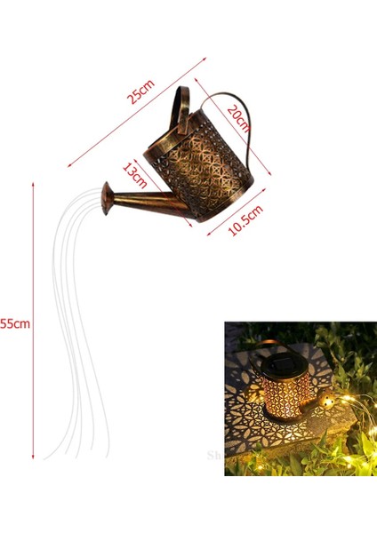 A Braket Stili Olmadan Sulama Kovası Güneş Bahçesi Peyzaj Yolu LED Dize Işıklar Yard Bahis Ekici Yard ile Çim Sanat Açık Noel Süslemeleri (Yurt Dışından)
