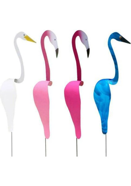 Gül Pembe Tarzı Bahçe Flamingo Rüzgar Göstergesi Kaprisli Dönen Kuş Heykeli Kesinlikle Muhteşem Eşsiz Dinamik Kuş Bahçe Avlusu Dekorasyonu (Yurt Dışından)